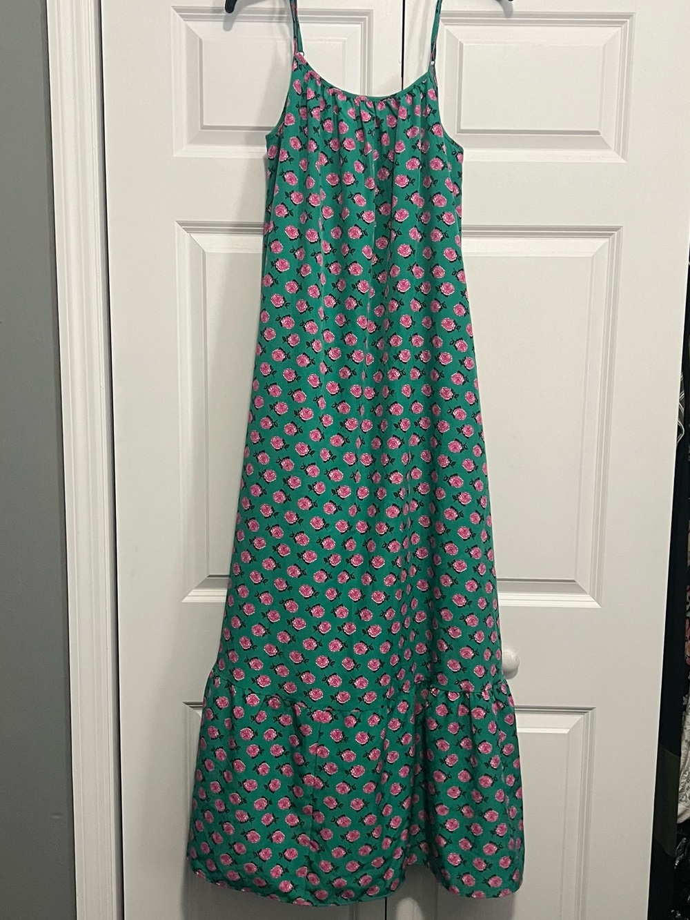 Shein Green Floral Maxi DRESS